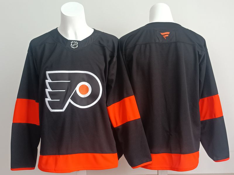 Men 2025 Philadelphia Flyers Blank Black Fanatics Home Premium NHL Jersey style 1